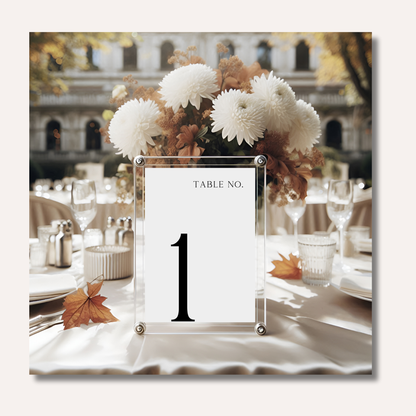 Table Numbers- Minimalistic Style #4