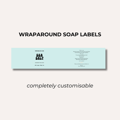 Wrap Around Candle Label- Set 2 (8 Per sheet)