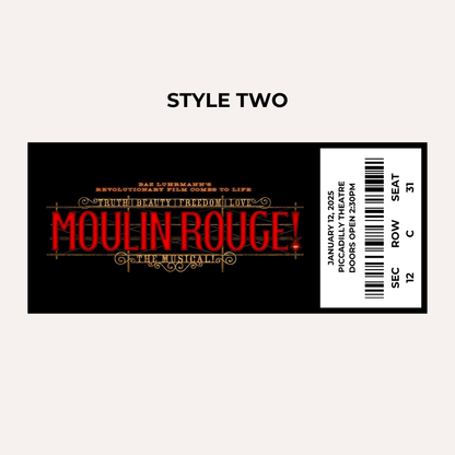 Theatre Gifting Experience- Moulin Rouge