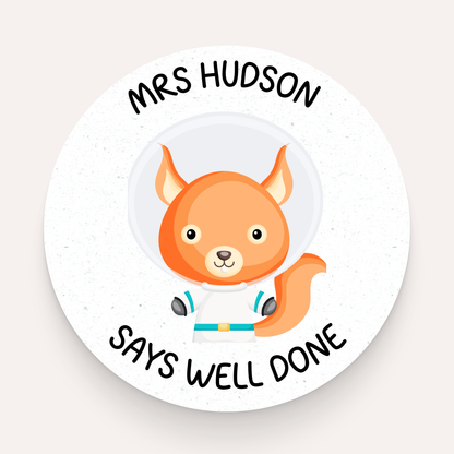 Very Proud of You Stickers Astronaut Animals