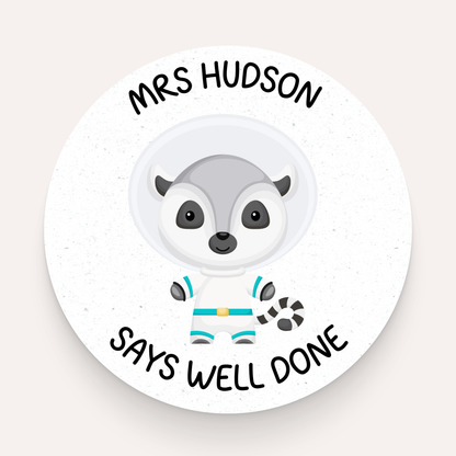 Very Proud of You Stickers Astronaut Animals