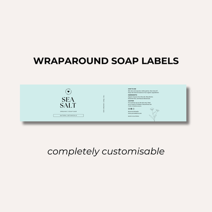 Wrap Around Candle Label- Set 3 (8 Per sheet)