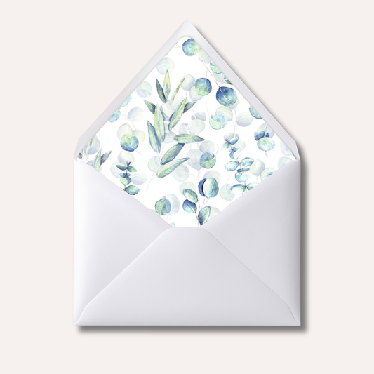 Envelope Liner: Botanical Watercolour