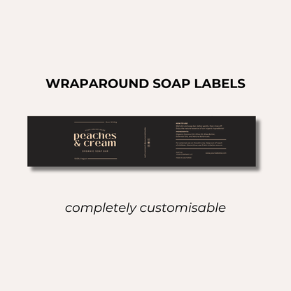 Wrap Around Candle Label- Set 4 (8 Per sheet)