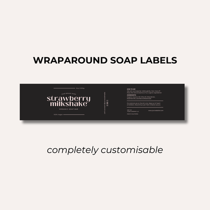 Wrap Around Candle Label- Set 4 (8 Per sheet)