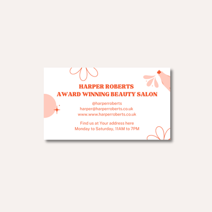 Modern Floral Business Cards