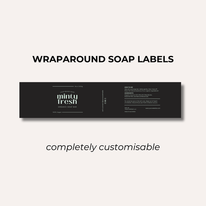 Wrap Around Candle Label- Set 4 (8 Per sheet)