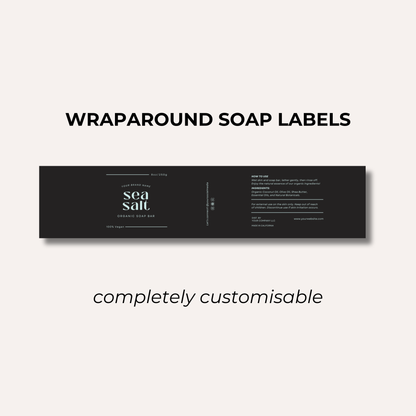Wrap Around Candle Label- Set 4 (8 Per sheet)