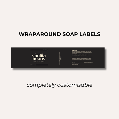 Wrap Around Candle Label- Set 4 (8 Per sheet)