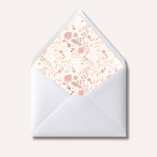 Envelope Liner: Gentle Florals