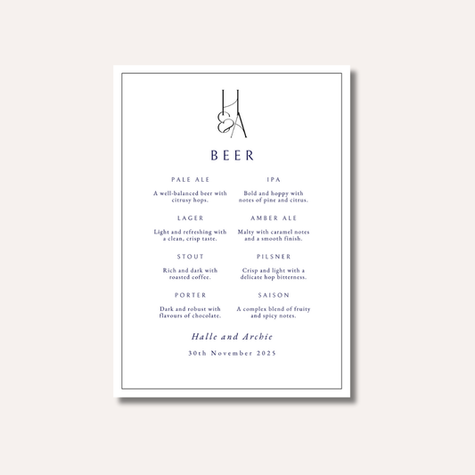 Beer Menu
