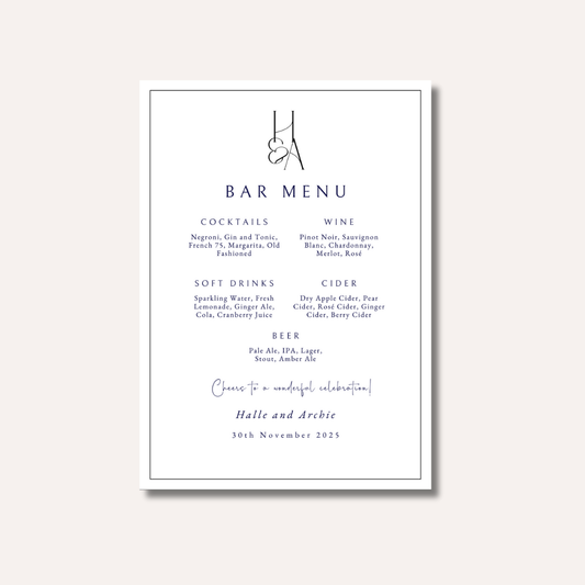 Bar Menu