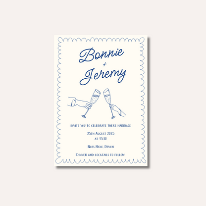 Bonnie Blue Wedding Invitation Suite