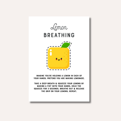20 x Breathing Exercises Cards