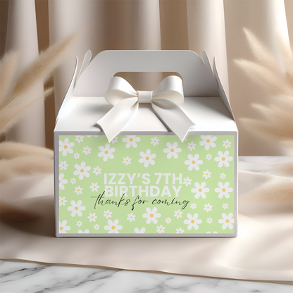 Flower Power Gable Box Labels
