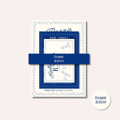 Bonnie Blue Wedding Invitation Suite