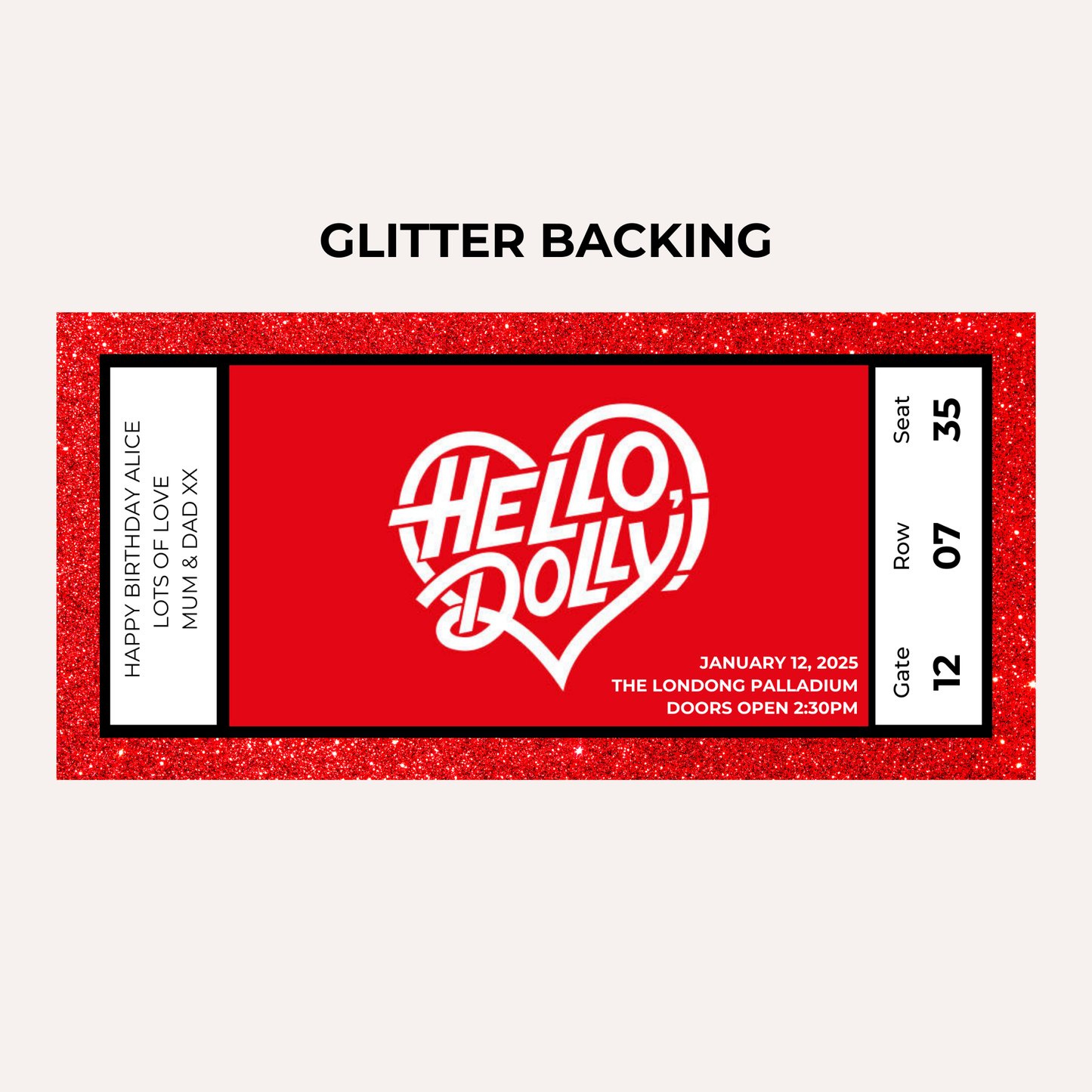 Theatre Gifting Experience- Hello Dolly