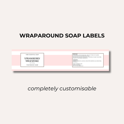 Wrap Around Candle Label- Set 7 (8 Per sheet)