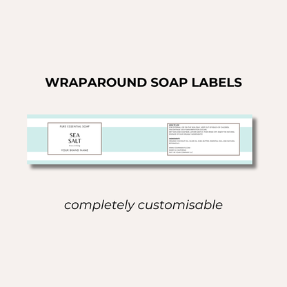Wrap Around Candle Label- Set 7 (8 Per sheet)
