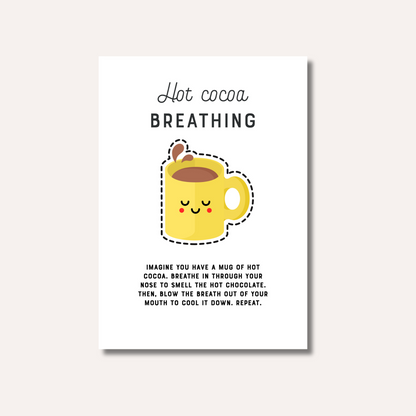 20 x Breathing Exercises Cards
