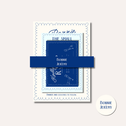 Bonnie Blue Wedding Invitation Suite