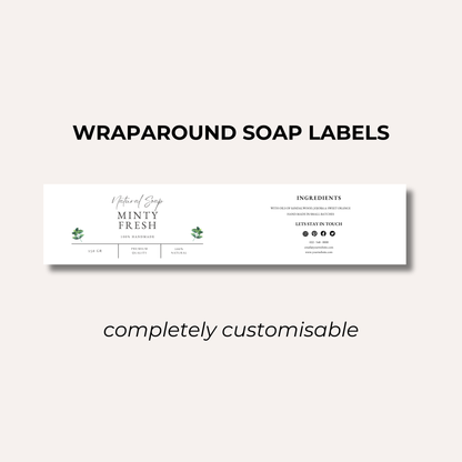 Wrap Around Candle Label- Set 8 (8 Per sheet)