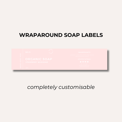 Wrap Around Candle Label- Set 9 (8 Per sheet)