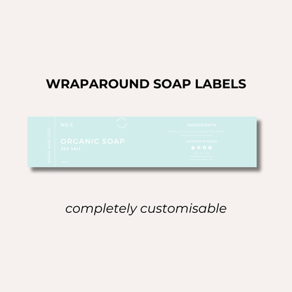Wrap Around Candle Label- Set 9 (8 Per sheet)