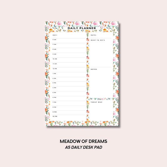 Meadow Of Dreams A5 Daily Desk Pad