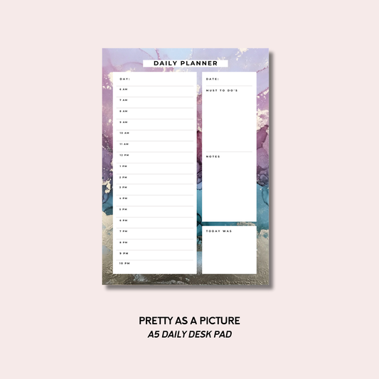 Pretty As A Picture A5 Daily Desk Pad