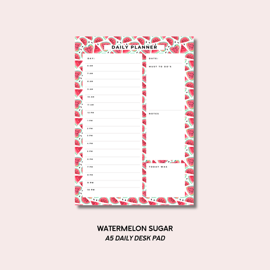 Watermelon Sugar A5 Daily Desk Pad