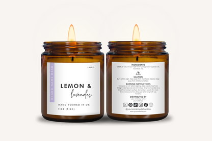 Candle Label- Set 12