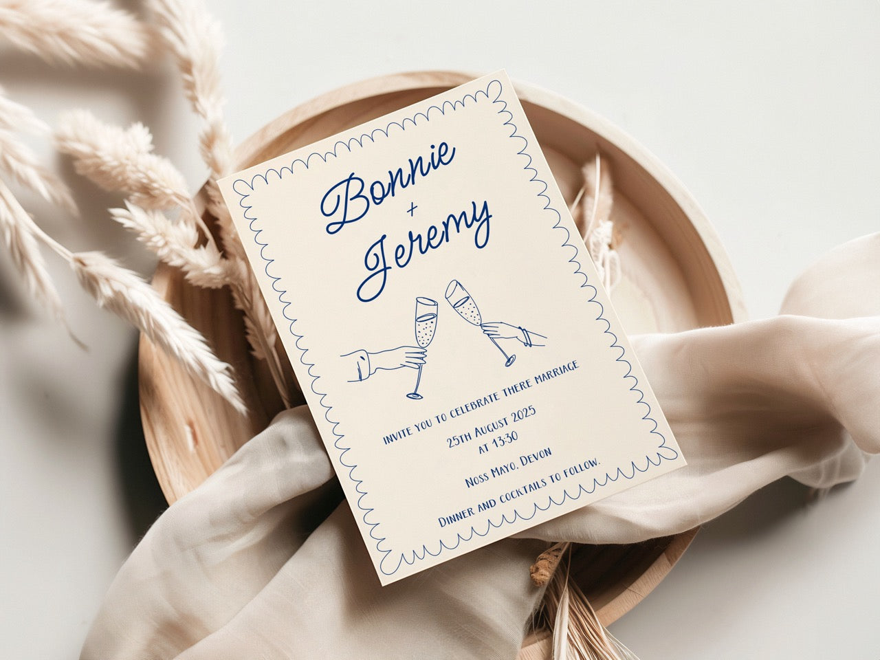 Bonnie Blue Invitation