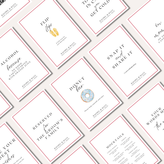 Rachel: Complete Sign Collection (Over 100 Signs 5X7") DIGITAL DOWNLOAD