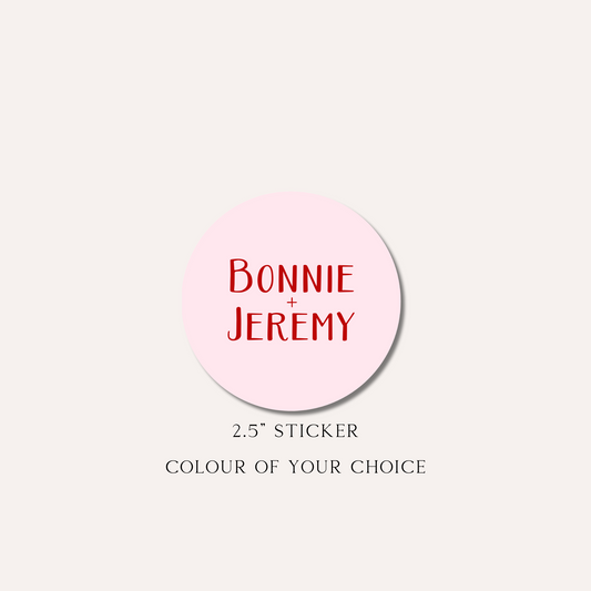Bonnie Pink Sticker Sheet (12 Stickers Per Sheet)