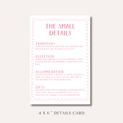 Bonnie Pink Details Card