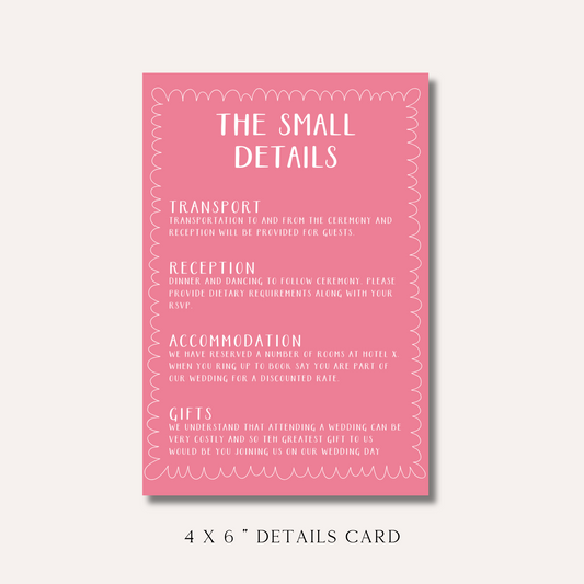 Bonnie Pink Details Card