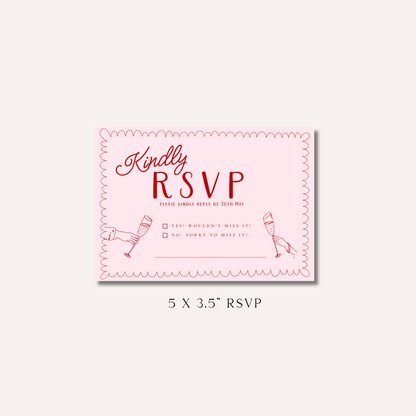 Bonnie Pink RSVP Card