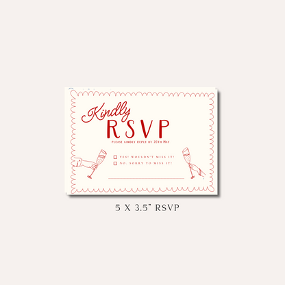 Bonnie Pink RSVP Card