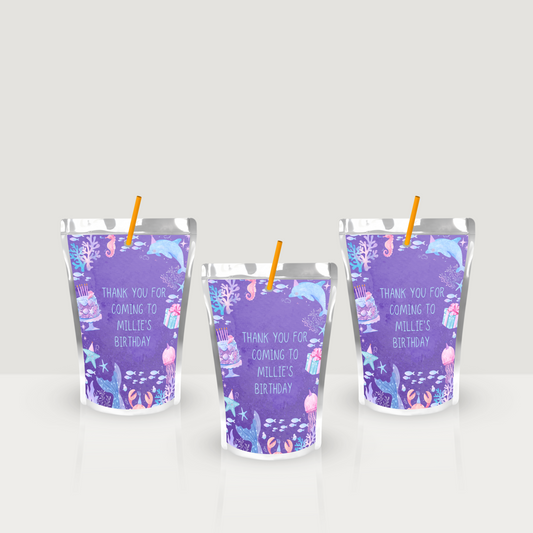 Under The Sea Capri Sun Juice Label