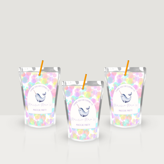 Narwhal Capri Sun Juice Label