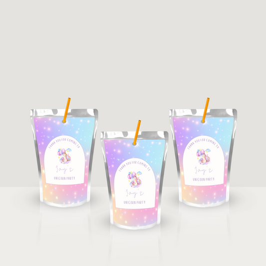 Unicorn Capri Sun Juice Label