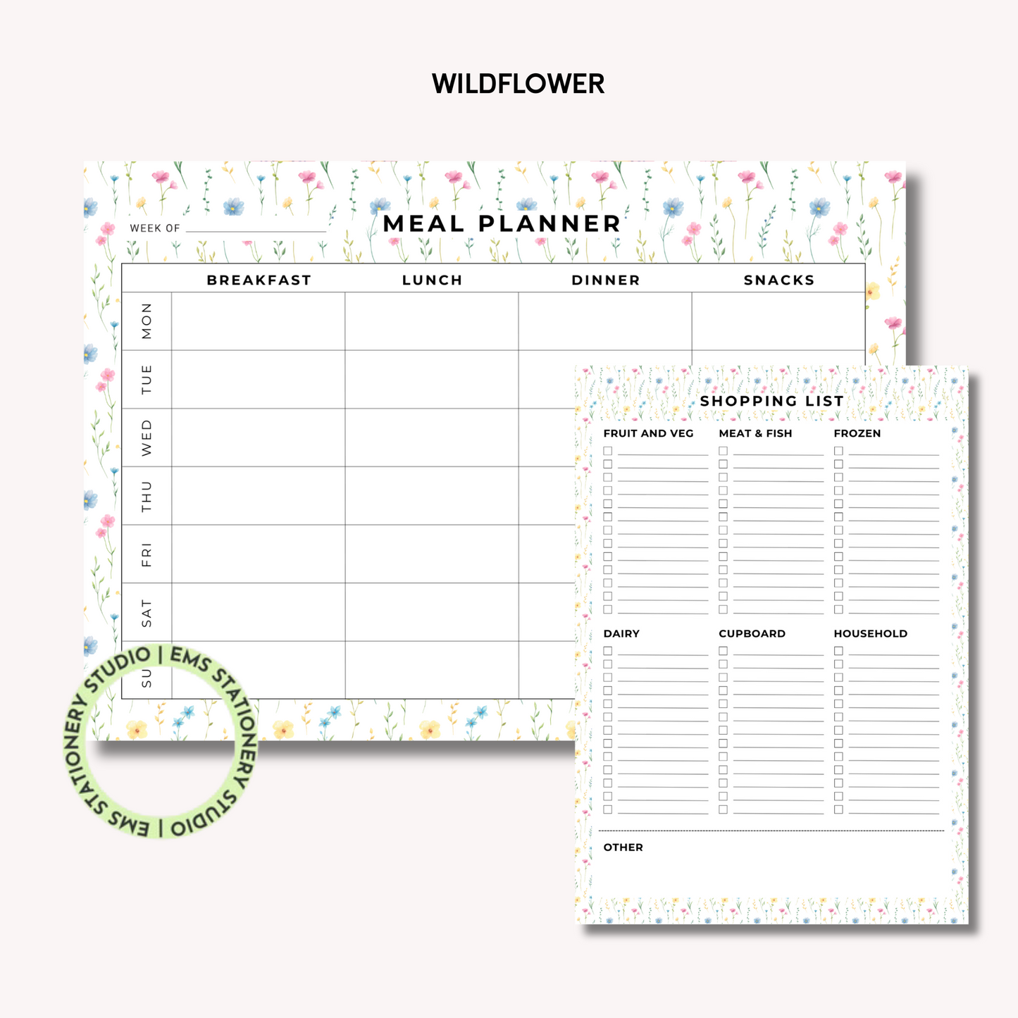 Meal Planning Duo: Weekly Meal Planner and Grocery List