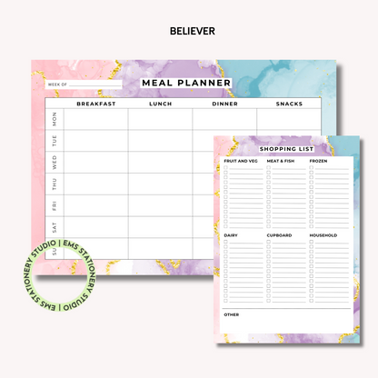 Meal Planning Duo: Weekly Meal Planner and Grocery List