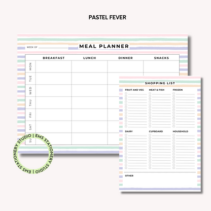 Meal Planning Duo: Weekly Meal Planner and Grocery List