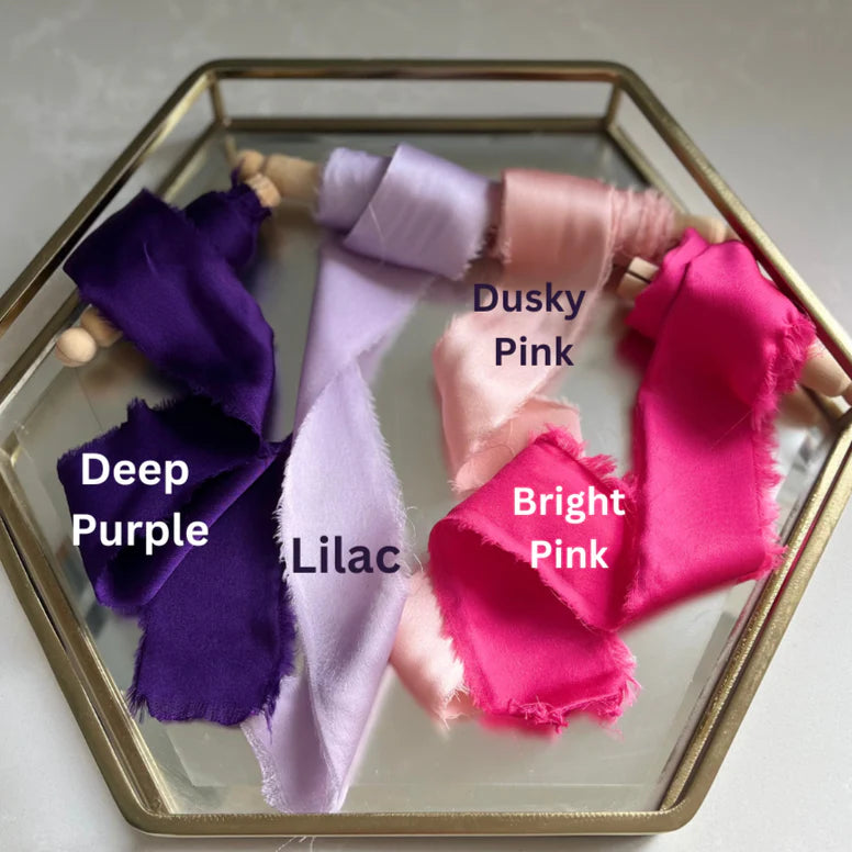 Hand Torn Silk Ribbon