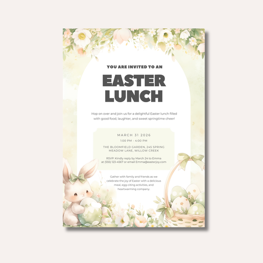 Easter Lunch Invitation