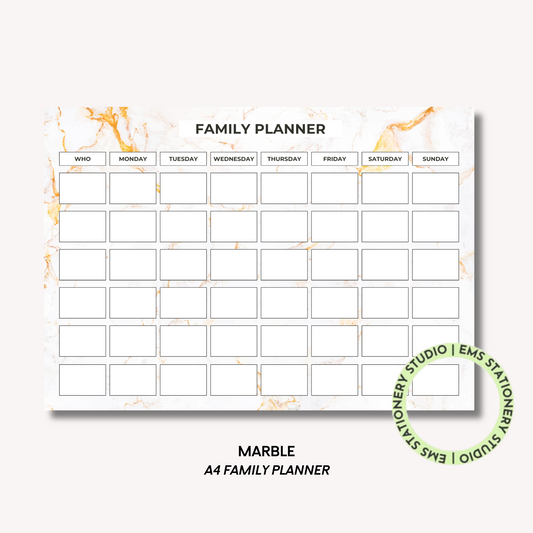 Marble- A4 Family Planner