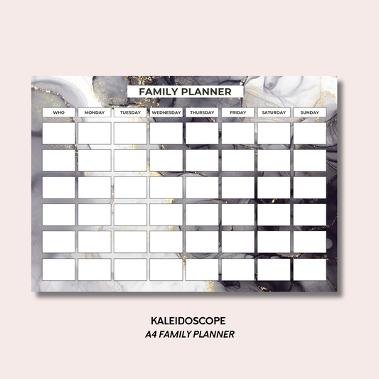 Kaleidoscope A4 Family Weekly Planner