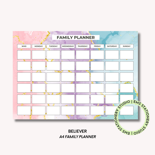 Believer- A4 Family Planner